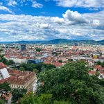 Vista dall'alto di Graz