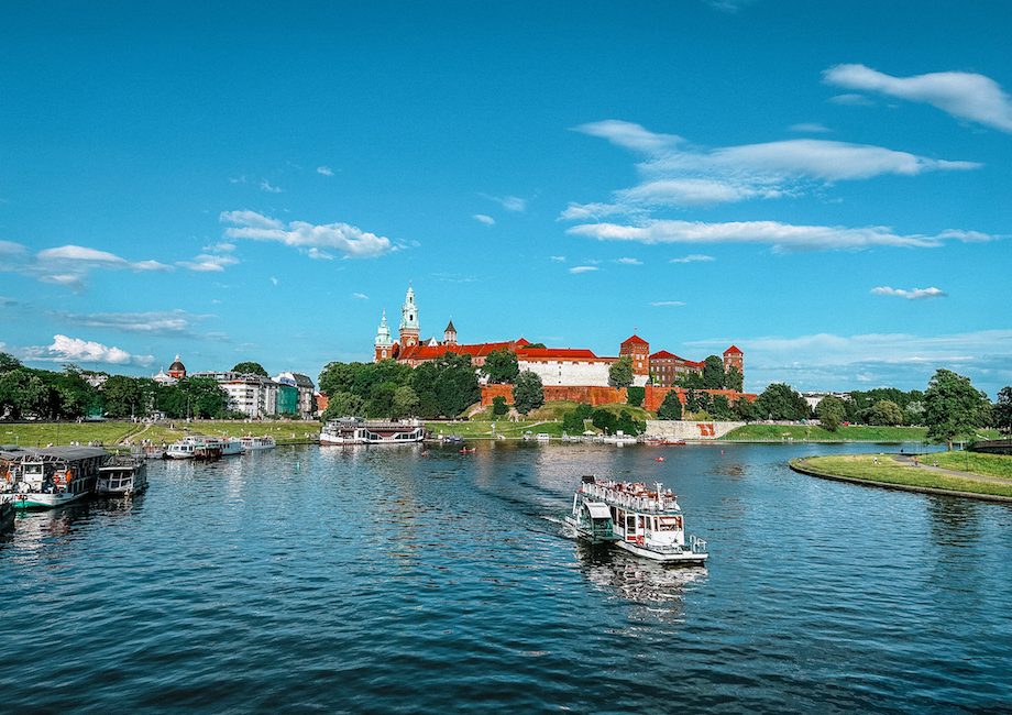 Cracovia vista della collina di Wawel