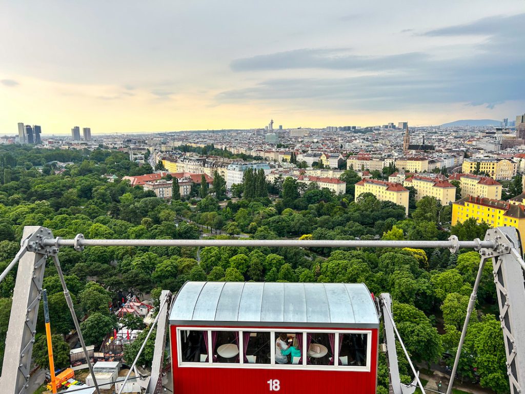 Vista dalla ruota panoramica di Vienna