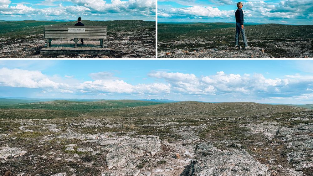 La natura infinita dell'Urho Kekkosen park, spazio infinito fino alla Russia