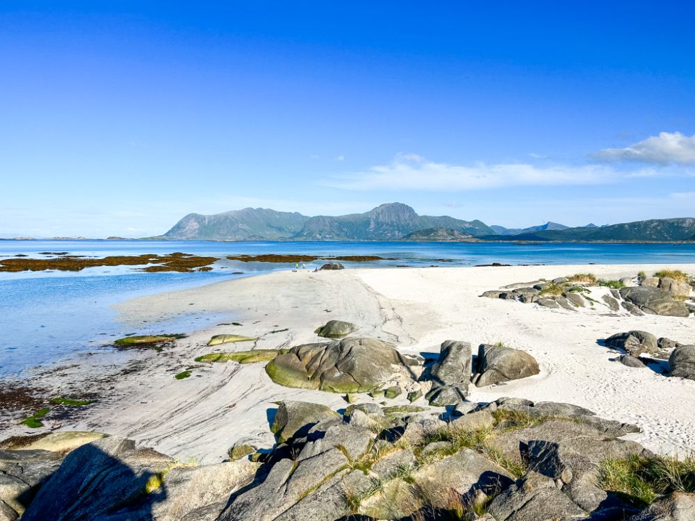 La spiaggia di Eggum, piccolo villaggio nel cuore delle isole Lofoten