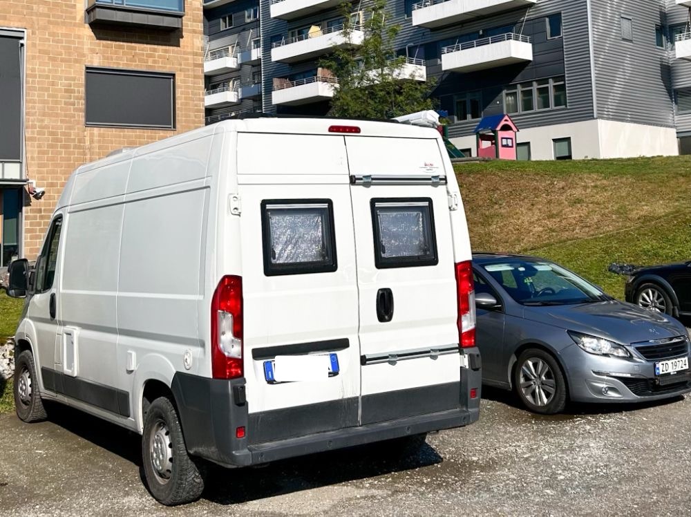 Parcheggio dove è stato consentito passare la notte a Tromsø