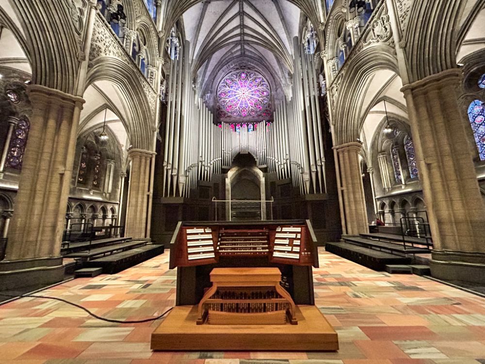 L'organo della cattedrale di Trondheim con 9620 pipe.