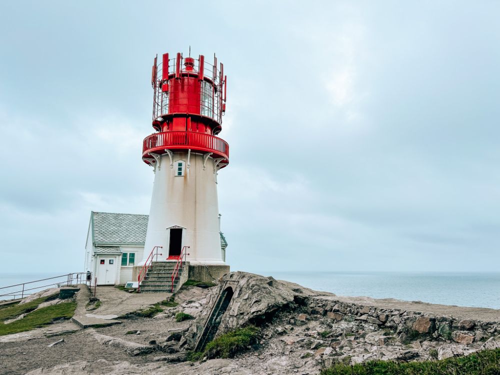 Il faro nel punto più settentrionale della Norvegia, chiamato anche Capo Sud.